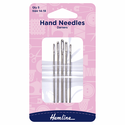 Hemline Hand Needles Wools & Yarns Assorted Sizes Yarn Thread 4 Piece Pack H211A